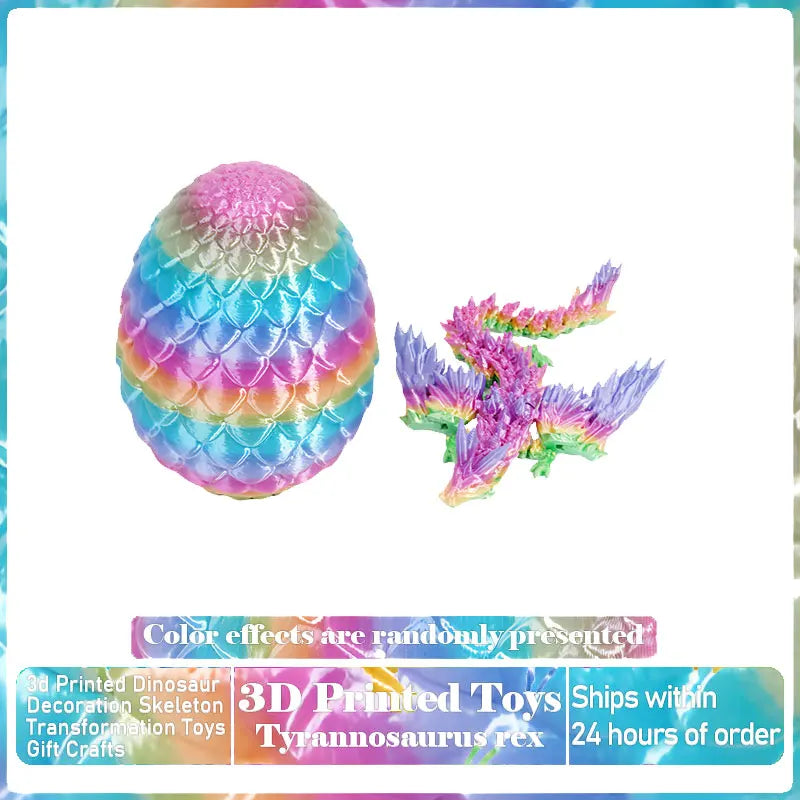 3D Printed Dragon with Movable Wings - Office Desk Accessory, Creative Home Decor, Perfect Christmas Present Holiday Gift